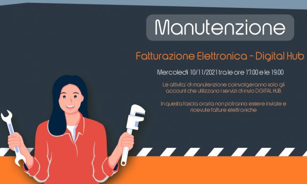 Invio fatture – manutenzione Digital Hub